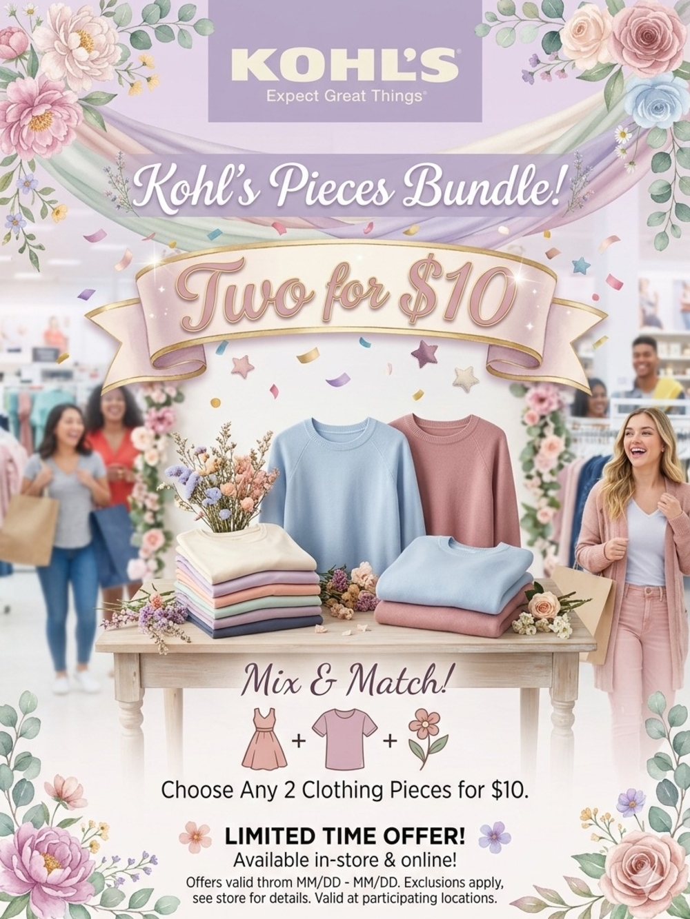 Kohl's Pallet Mix And Match Are 2 For $10